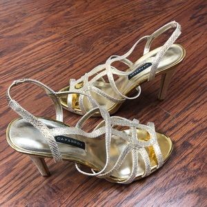 Caparros Gold Heels